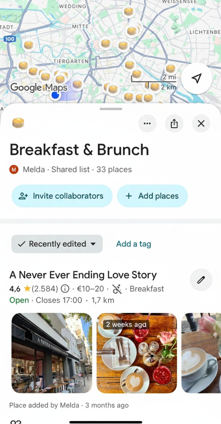 Berlin brunch & breakfast map preview