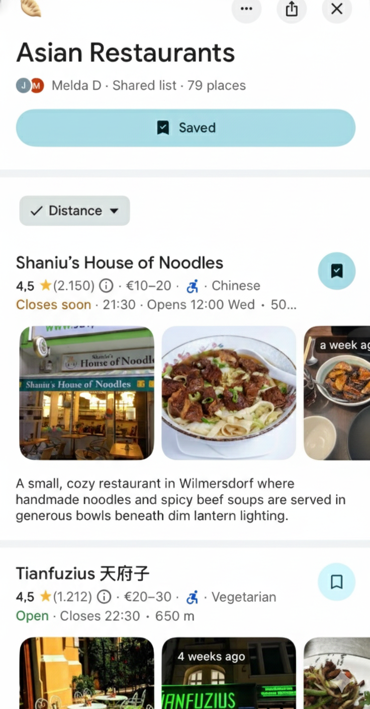 Asian Restaurants List