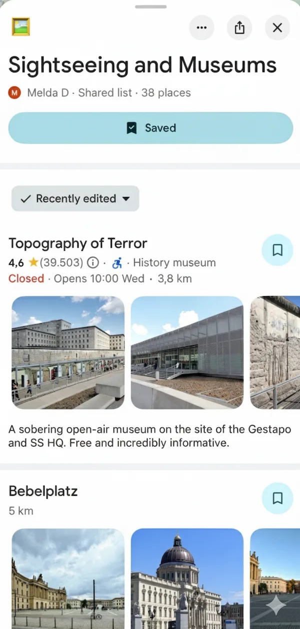Berlin sightseeing and museums in Google Maps – top landmarks and local attractions